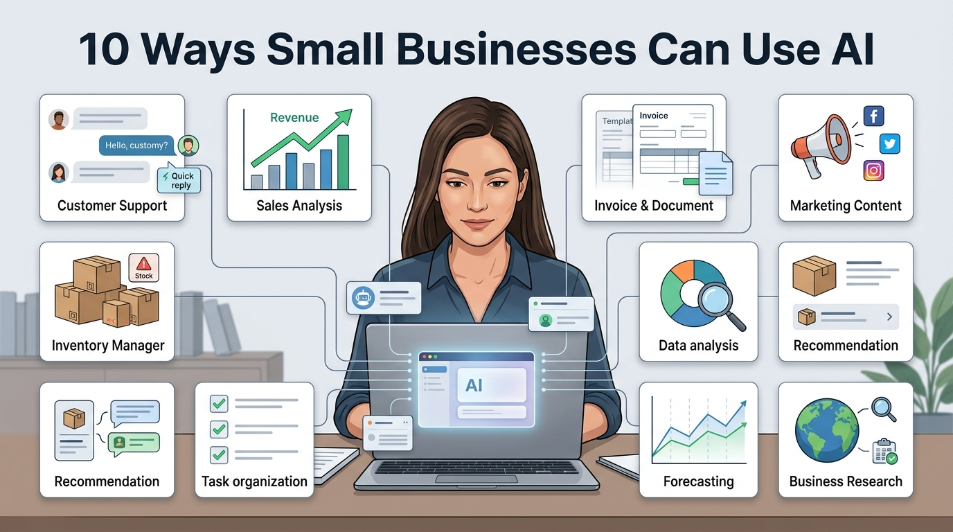 10 Ways Small Businesses Can Use AI