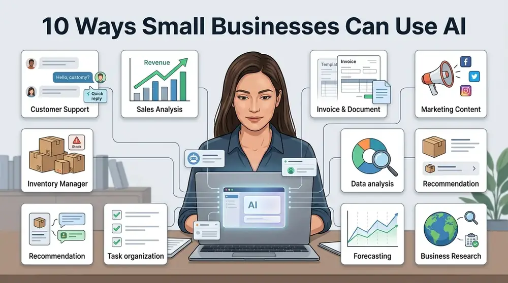10 Ways Small Businesses Can Use AI